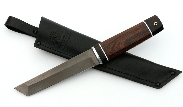 Нож Тантуха-3 сталь Х12МФ, рукоять венге-черный граб 