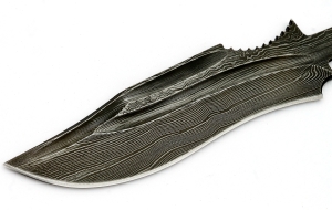 Клинок Таймень, сталь дамаск-долы