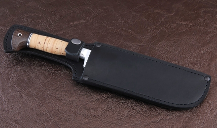 Нож Узбекский большой сталь Х12МФ, рукоять береста Нож Узбекский большой сталь Х12МФ, рукоять береста