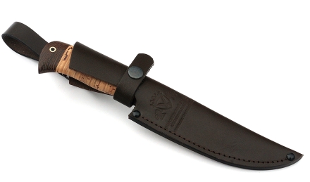 Нож Рыболов-1 сталь D2, рукоять береста Нож Рыболов-1 сталь D2, рукоять береста