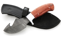 Нож Еж-2 сталь дамаск, цельнометаллический, рукоять бубинга