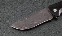 Нож Ястреб, складной, сталь Х12МФ, рукоять накладки акрил черный - Нож Ястреб, складной, сталь Х12МФ, рукоять накладки акрил черный