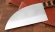 Нож Сербский сталь 95Х18 (следы ковки), рукоять микарта оранжевая