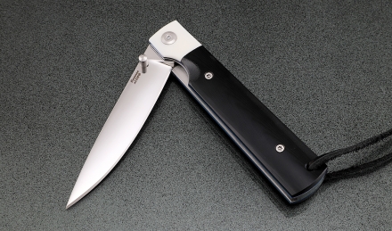 Нож складной Народа севера сталь Х12МФ накладки G10 черная с белой Нож складной Народа севера сталь Х12МФ накладки G10 черная с белой