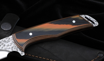 Нож №39-2 Х12МФ цельнометаллический рукоять G10 чернооранжевая Нож №39-2 Х12МФ цельнометаллический рукоять G10 чернооранжевая