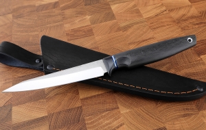 Нож Ферзь М390 рукоять G10 черная, карбон