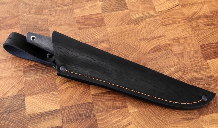 Нож Ферзь М390 рукоять G10 черная, карбон