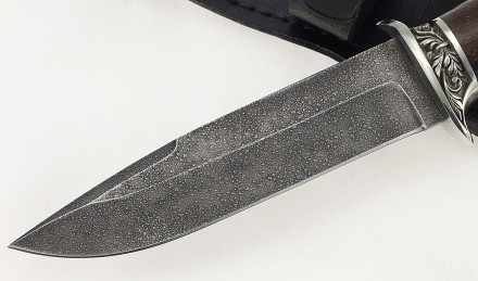 Нож Лидер сталь ХВ-5, рукоять венге, мельхиор Нож Лидер сталь ХВ-5, рукоять венге, мельхиор