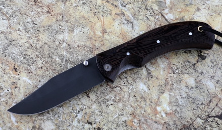 Складной нож Дельфин, сталь Х12МФ, рукоять накладки венге Складной нож Дельфин, сталь Х12МФ, рукоять накладки венге