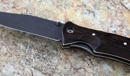 Складной нож Дельфин, сталь Х12МФ, рукоять накладки венге Складной нож Дельфин, сталь Х12МФ, рукоять накладки венге