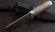 Нож Универсал сталь ELMAX , рукоять карельская береза коричневая,мельхиор