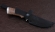 Нож Универсал сталь ELMAX , рукоять карельская береза коричневая,мельхиор
