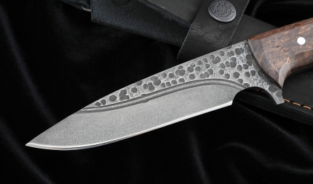 Нож №39 Х12МФ цельнометаллический рукоять карельская береза коричневая Нож №39 Х12МФ цельнометаллический рукоять карельская береза коричневая