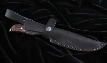 Нож №39 Х12МФ цельнометаллический рукоять карельская береза коричневая Нож №39 Х12МФ цельнометаллический рукоять карельская береза коричневая