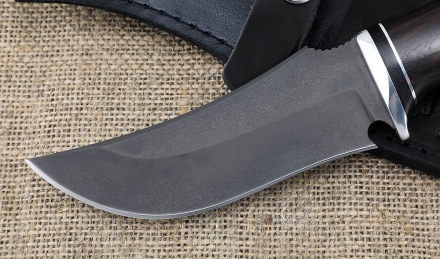 Нож Бобр сталь Х12МФ, рукоять черный граб