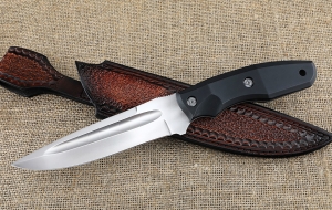 Нож Финт-5 Х12МФ акрил черный