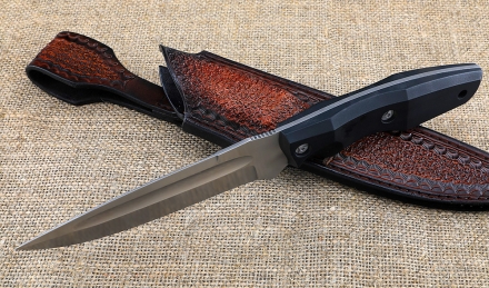 Нож Финт-5 Х12МФ акрил черный Нож Финт-5 Х12МФ акрил черный