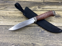 Нож "Рыболов-1" сталь Elmax , рукоять бубинга и мельхиор (распродажа)