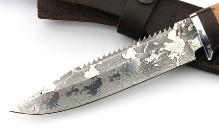 Нож Рыболов-3 сталь D2, рукоять береста