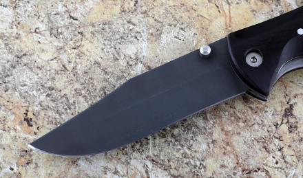 Складной нож Дельфин, сталь Х12МФ, рукоять накладки черный граб Складной нож Дельфин, сталь Х12МФ, рукоять накладки черный граб