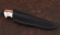 Нож Универсал сталь Х12МФ, рукоять карельская береза акрил белый