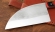 Нож Сербский сталь 95Х18 (следы ковки), рукоять микарта красная
