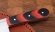 Нож Сербский сталь 95Х18 (следы ковки), рукоять микарта красная
