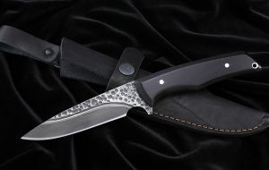 Нож №39 Х12МФ цельнометаллический рукоять черный граб