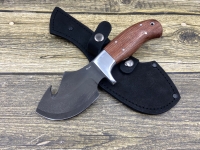 Нож "Шкуросъемный" цельнометаллический сталь Булат, накладки бубинга (распродажа)