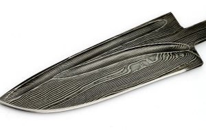 Клинок Тунец, сталь дамаск-долы