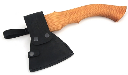 Топор № 1 варка металлов: углерод + ХВГ со следами ковки (короткая рукоять)