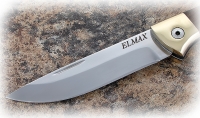 Нож Лиса, складной, сталь Elmax, рукоять накладки карельская береза стабилизированная коричневая - Нож Лиса, складной, сталь Elmax, рукоять накладки карельская береза стабилизированная коричневая