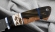 Нож Крот-2 сталь Х12МФ, рукоять рог лося карельская береза акрил