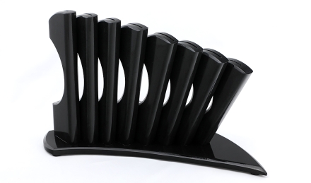 Подставка под 8 ножей акрил черный Подставка под 8 ножей акрил черный