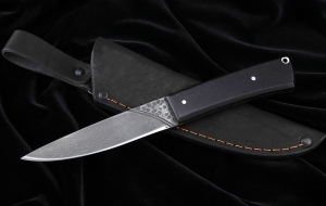 Нож №40 Х12МФ цельнометаллический рукоять черный граб