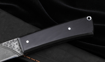 Нож №40 Х12МФ цельнометаллический рукоять черный граб Нож №40 Х12МФ цельнометаллический рукоять черный граб
