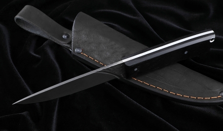Нож №40 Х12МФ цельнометаллический рукоять черный граб Нож №40 Х12МФ цельнометаллический рукоять черный граб