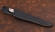 Нож Сойка 95Х18 рукоять G10 черная, рог лося, карельская береза коричневая