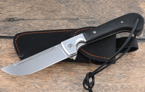 Нож складной на подшипнике Пчак сталь Elmax и накладки карбон  Нож складной на подшипнике Пчак сталь Elmax и накладки карбон