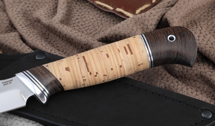 Нож Рыболов-6 сталь 95х18, рукоять береста