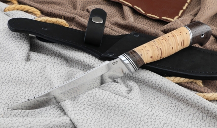 Нож Рыболов-6 сталь 95х18, рукоять береста