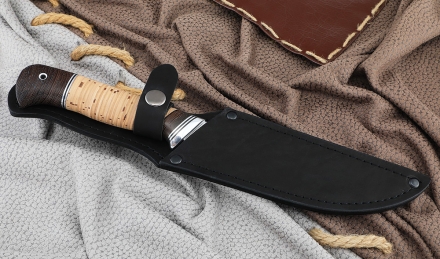 Нож Рыболов-6 сталь 95х18, рукоять береста