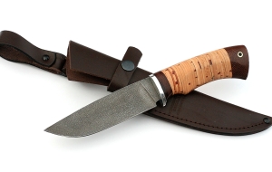 Нож Нептун сталь ХВ-5, рукоять береста Нож Нептун сталь ХВ-5, рукоять береста