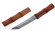 Эксклюзивный Нож Тантуха сталь дамаск, рукоять и ножны бубинга резные, на подставке
