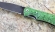 Нож Дельфин, сталь Х12МФ, складной, рукоять накладки акрил зеленый