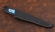 Нож Джур 95Х18 рукоять G10 черная, рог лося, карельская береза синяя