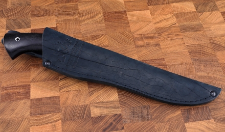 Нож Филейка средняя сталь дамаск рукоять акрил зеленый и черный граб Нож Филейка средняя сталь дамаск рукоять акрил зеленый и черный граб