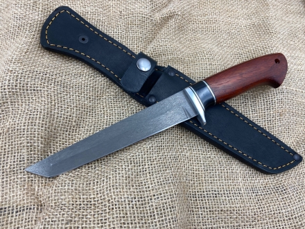 Нож "Тантуха" сталь х12мф, рукоять бубинга и черный граб (распродажа)