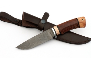 Нож Нептун сталь ХВ-5, рукоять венге-карельская береза