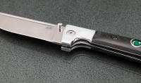 Нож складной Пчак сталь M390 накладки карбон с мусульманским значком - Нож складной Пчак сталь M390 накладки карбон с мусульманским значком